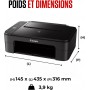 Canon PIXMA TS3350 imprimante A4 WiFi Jet d'encre Multifonction (imprimante, Scan, Copie), Noir