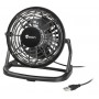 Mini ventilateur en USB, Noir diametre 13cm en plastique noir