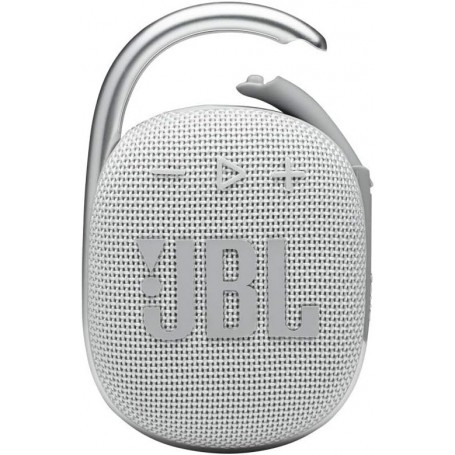 JBL CLIP 4 Enceinte Bluetooth portable Étanche à l’eau et à la poussière Autonomie 10 hrs Blanc