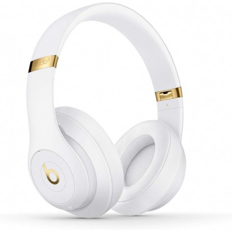 Beats Studio 3 Casque sans Fil avec réduction du Bruit -Bluetooth, Mode Réduction Active du Bruit, 22 Heures d'écoute - Blanc