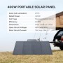 EF ECOFLOW Panneau solaire portable de 400 W, pliable et durable, avec un étui de béquille réglable, étanche IP68