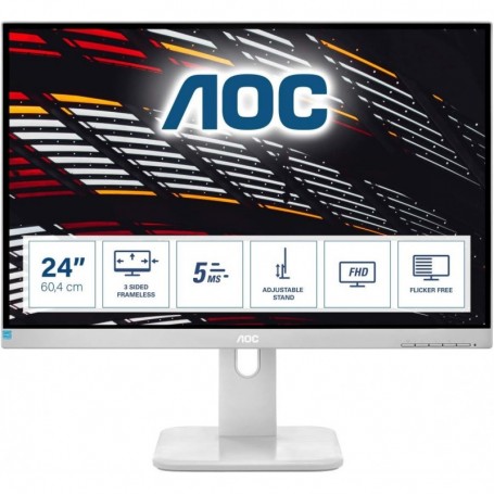 AOC P1 24P1/GR LED Display 60,5 cm (23.8") 1920 x 1080 Pixels Full HD Gris