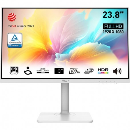 MSI Modern MD2412PW 23.8" Full HD, Haut-Parleurs Intégrés,HDMI 1.4b, USB Type-C