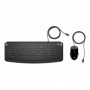 Clavier et souris filaire HP Pavilion 200 Noir clavier compact 12 raccourcis 3 LED souris brillante