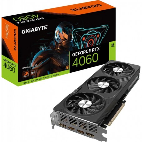 Gigabyte NVIDIA GeForce RTX 4060 GAMING OC Carte graphique - 8GB GDDR6, 128-bit, PCI-E 4.0,