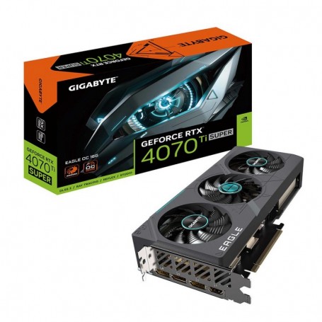 Gigabyte GeForce RTX 4070 Ti Super Eagle OC 16G Carte Graphique, 3 Ventilateurs WINDFORCE, 16 Go