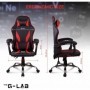 The G-Lab K Seat Neon Chaise Gaming, Métal, Noir, Taille Unique