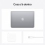 APPLE MACBOOK AIR 13" CHIP M1 CON GPU 7-CORE 256GB SSD 8GB RAM GRIGIO SIDERALE 2020 QWERTY