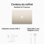 Apple MacBook Air M3 15 pouces (2024) Lumière stellaire 8Go/256 Go QWERTY