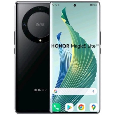 Honor Magic 5 Lite 5G Smartphone 8 Go RAM +256 Go, Écran 6,6"  Noir