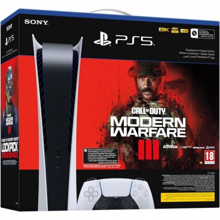 PlayStation Pack Console PS5 Edition Numérique + Call of Duty Modern Warfare III (jeu en version digitale)