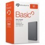 Seagate Basic, 1 To, Disque Dur Externe 2, 5", USB 3.0, PC portable, Gris (STJL1000400)