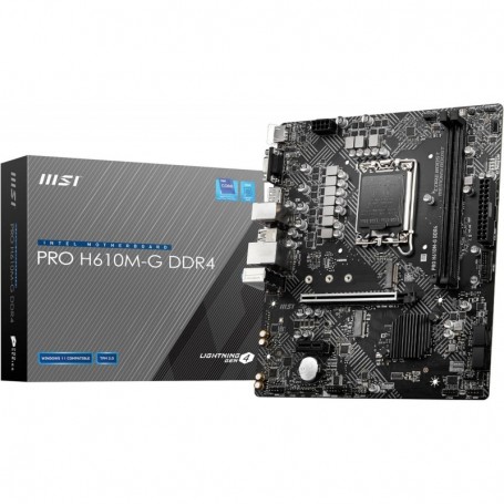 MSI PRO H610M-G DDR4 Carte Mère, Micro-ATX - Pour Processeurs Intel Core 12è Gén, LGA 1700