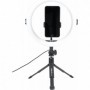 WE Anneau Lumineux à LED avec trépied et Support téléphone, télécommande, projecteur de Cercle pour Photographies, Nomade