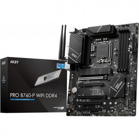 MSI PRO B760-P WIFI DDR4 Carte Mère, ATX - Pour Processeurs Intel Core 14e, 13e & 12e Génération, LGA 1700