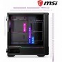 MSI MPG Velox 100R Boîtier PC Gaming Noir 4 Ventilateurs ARGB 120 mm, synchronisation Mystic Light, USB Type-C