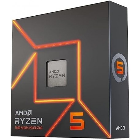 AMD Ryzen 5 7600X Processeur, 6 Cœurs/12 Threads Débridés, Architecture Zen 4, 38MB L3 Cache,