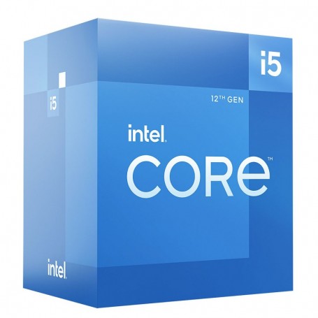 Intel Processeur Core i5-12400 12e génération Horloge de Base : 2,5 GHz, 6 cœurs, LGA1700, RAM DDR4 et DDR5